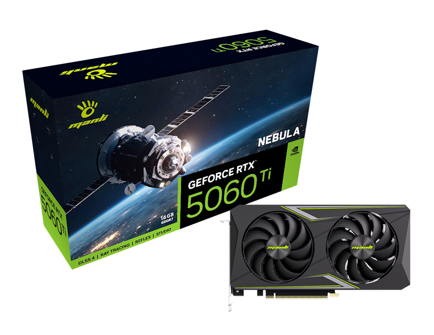 Manli Nebula GeForce RTX 5060  - Triple Fan Gaming Graphics Card 16Gb recensie en prijs